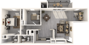 B3 floor plan rendering